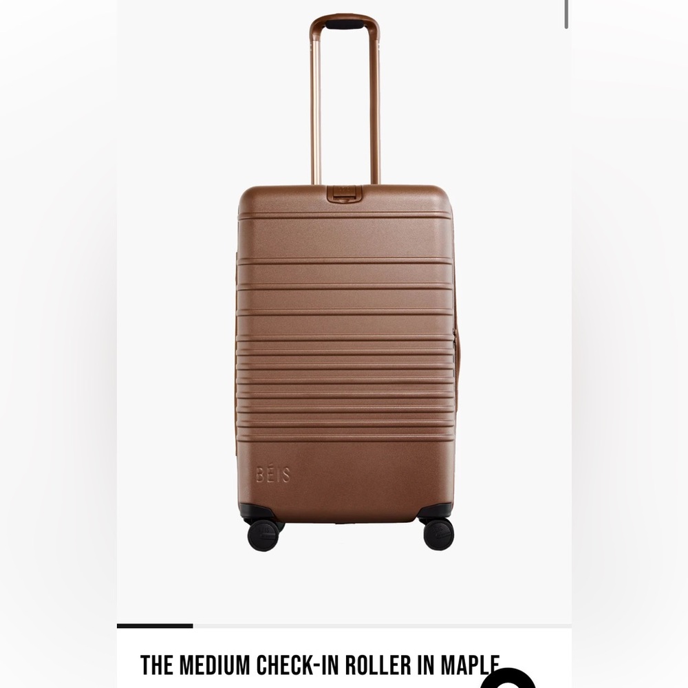 BEIS Medium Check-In Roller in Maple Brown